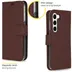 Accezz Wallet Softcase Bookcase Samsung Galaxy S23 Plus Bruin