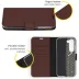 Accezz Wallet Softcase Bookcase Samsung Galaxy S23 Plus Bruin