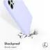 Accezz Liquid Silicone voor Apple iPhone 12 (Pro) Lila