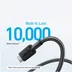 Anker 322 USB-A to USB-C Cable Nylon 1.8M Zwart