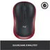 Logitech M185 Draadloze Muis Rood