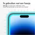 Accezz Gehard Glas Screenprotector iPhone 15 / 15 Pro Transparant