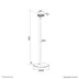 Neomounts Speaker stand for Sonos Era 100 - 85 cm height Zwart