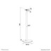 Neomounts Speaker stand for Sonos Era 300 - 85 cm height Wit