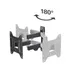 Hama TV Wall Bracket Swivel Tilt Pull-out 122 cm (48) tot 20 kg Zwart