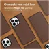 Accezz Premium Leather Slim Book Case voor Apple iPhone 13 Pro Bruin
