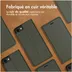 Accezz Premium Leather Slim Book Case voor Apple iPhone SE (2022 / 2020) / 8 / 7 / 6(s) Groen