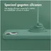 Accezz Liquid Silicone Backcover iPhone 15 Donkergroen