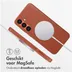 Accezz MagSafe Leather Backcover Samsung Galaxy S24 Plus Bruin