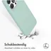 Accezz Liquid Silicone Backcover met MagSafe iPhone 15 Pro Lichtblauw