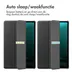 Accezz Trifold Bookcase Samsung Tab S9 FE Plus Zwart