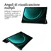 Accezz Trifold Bookcase Samsung Tab S9 FE Plus Zwart
