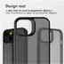 Accezz Rugged Frosted Backcover iPhone 13 Zwart