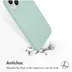 Accezz Liquid Silicone Backcover met MagSafe iPhone 15 Plus Lichtblauw