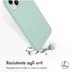 Accezz Liquid Silicone Backcover met MagSafe iPhone 15 Plus Lichtblauw