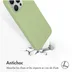 Accezz Liquid Silicone Backcover met MagSafe iPhone 15 Pro Max Groen