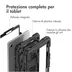 Accezz Rugged Backcover Shoulder Strap Samsung Galaxy Tab A9 Zwart