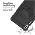 Accezz Rugged Backcover Shoulder Strap voor de Samsung Galaxy Tab S9 FE Plus / Tab S9 Plus Zwart