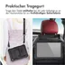 Accezz Rugged Backcover Shoulder Strap voor de Samsung Galaxy Tab S9 FE Plus / Tab S9 Plus Zwart