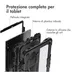 Accezz Rugged Backcover Shoulder Strap voor de Samsung Galaxy Tab S9 FE Plus / Tab S9 Plus Zwart