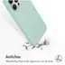 Accezz Liquid Silicone Backcover met MagSafe iPhone 15 Pro Max Lichtblauw