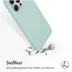 Accezz Liquid Silicone Backcover met MagSafe iPhone 15 Pro Max Lichtblauw