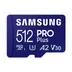 Samsung Pro Plus microSDXC 512GB + USB-adapter