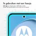 Accezz Gehard Glas Screenprotector voor de Motorola Moto G14 Transparant