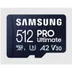 Samsung Pro Ultimate microSD card 512GB + USB-adapter