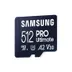 Samsung Pro Ultimate microSD card 512GB + USB-adapter