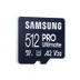 Samsung Pro Ultimate microSD card 512GB + USB-adapter