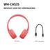 Sony WH-CH535R Rood