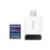 Samsung PRO Ultimate SD Card 64GB + USB-kaartlezer