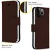 Accezz Wallet Case voor Apple iPhone 13 Pro Bruin