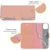 Accezz Wallet Case voor Apple iPhone 13 Pro Roze/goud