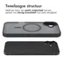 Accezz Rugged Frosted met MagSafe voor Apple iPhone 16 Plus Zwart