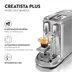 Sage Nespresso  CREATISTA PLUS SNE800BSS4ENL1 Rvs