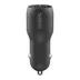 Belkin Dual USB-A Car Charger + USB-A naar USB-C kabel - 24W Zwart