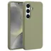 Accezz Liquid Silicone Backcover met MagSafe voor Samsung Galaxy S25 Groen
