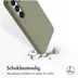 Accezz Liquid Silicone Backcover met MagSafe voor Samsung Galaxy S25 Groen