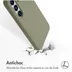 Accezz Liquid Silicone Backcover met MagSafe voor Samsung Galaxy S25 Groen