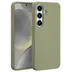 Accezz Liquid Silicone Backcover met MagSafe voor Samsung Galaxy S25 Groen