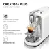 Sage Nespresso  CREATISTA PLUS SNE800SST2ENL1 Wit