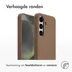 Accezz Liquid Silicone Backcover met MagSafe voor Samsung Galaxy S25 Lichtbruin