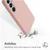 Accezz Liquid Silicone Backcover met MagSafe voor Samsung Galaxy S25 Roze
