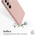 Accezz Liquid Silicone Backcover met MagSafe voor Samsung Galaxy S25 Roze