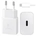 Samsung 15W Power Adapter incl. USB-C naar USB-C kabel (1m) Wit