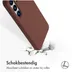 Accezz Liquid Silicone Backcover met MagSafe voor Samsung Galaxy S25 Plus Donkerbruin