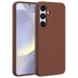 Accezz Liquid Silicone Backcover met MagSafe voor Samsung Galaxy S25 Plus Donkerbruin