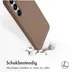 Accezz Liquid Silicone Backcover met MagSafe voor Samsung Galaxy S25 Plus Lichtbruin